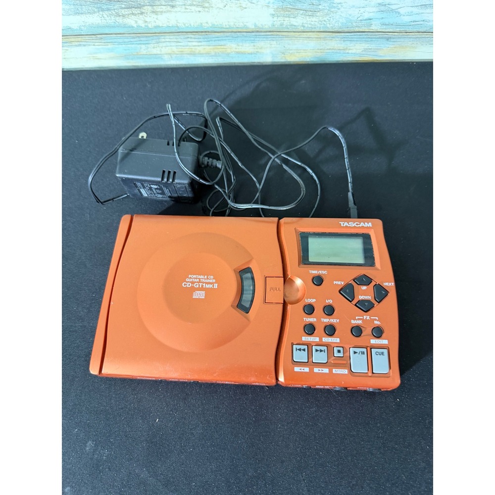 Tascam CD Guitar Trainer CD-GT1MKII Orange Good Portable Practice Tool FX Tuner